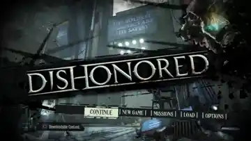 Dishonored (USA) (v1.04) (Disc) (Update) screen shot game playing